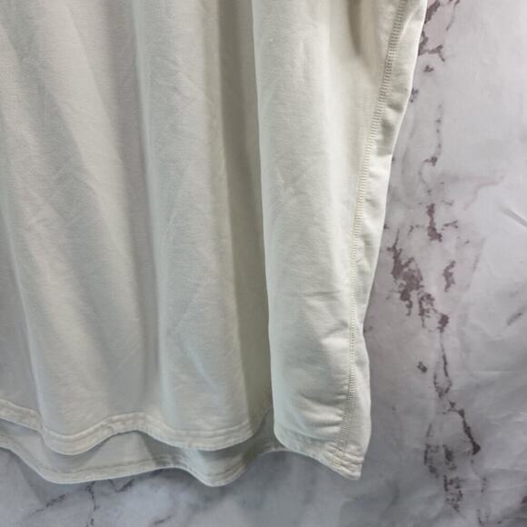 Bylt T Shirt Mens XXL Cream White Short Sleeve Drop Cut SS Bylt Blend Longline - Picture 4 of 10